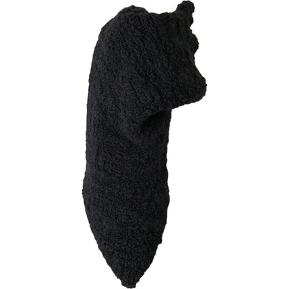 Dolce & Gabbana Black Stiletto Heels Mid Calf Boots