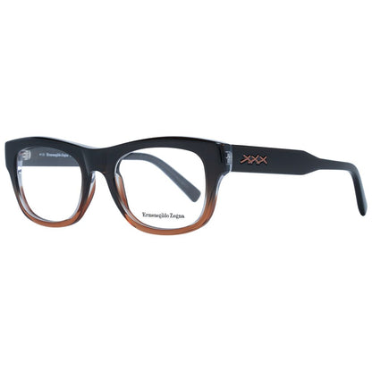 Ermenegildo Zegna Brown Plastic Glasses (Frames)
