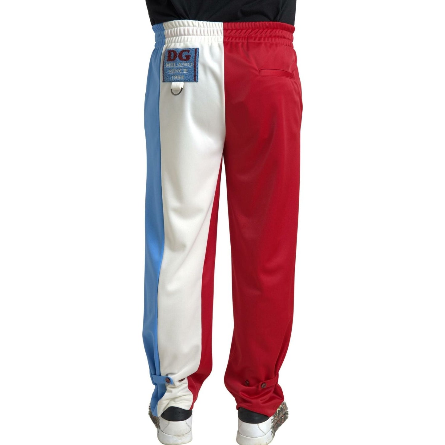 Dolce & Gabbana Multicolor Polyester Men Sweatpants Pants