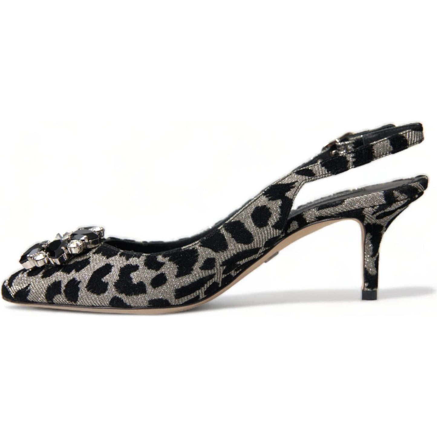 Dolce & Gabbana Crystal Leopard Slingback Heels Pumps Dolce & Gabbana