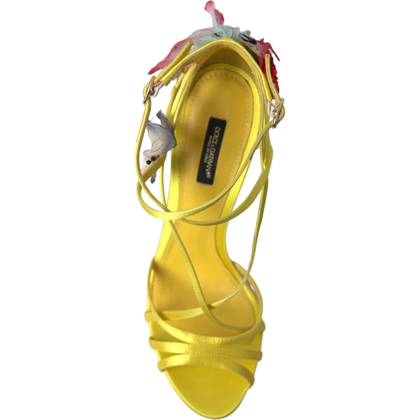 Dolce & Gabbana Enchanting Yellow Ankle Strap Sandals Dolce & Gabbana