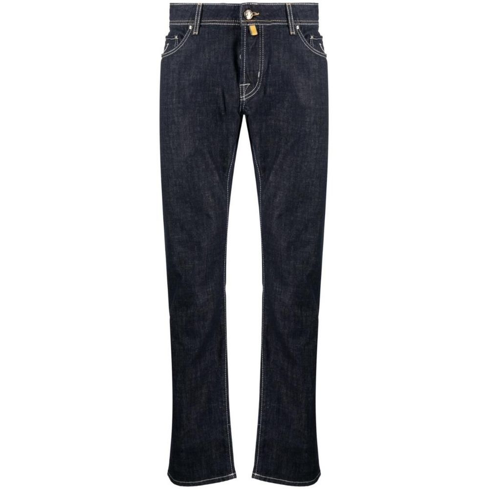 Jacob Cohen Exquisite Slim Fit Dark Blue Stretch Jeans Jacob Cohen