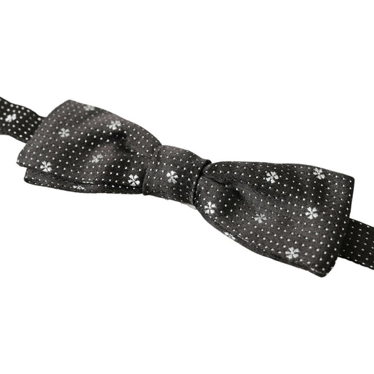 Dolce & Gabbana Elegant Black Silk Bow Tie Dolce & Gabbana