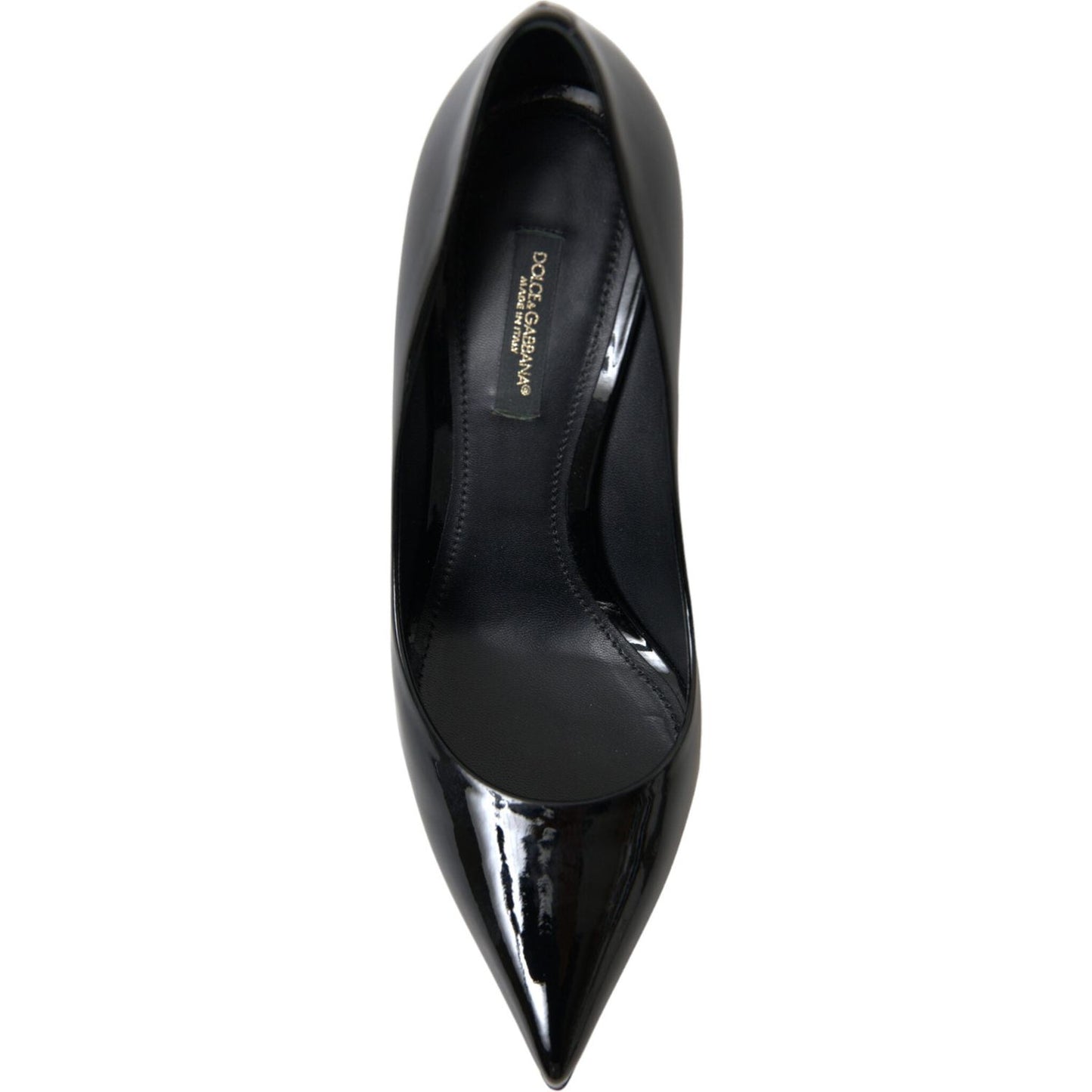 Dolce & Gabbana Elegant Black Patent Stiletto Heels Dolce & Gabbana