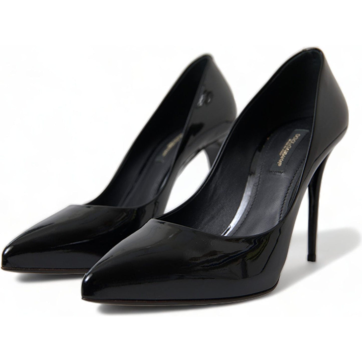 Dolce & Gabbana Elegant Black Patent Stiletto Heels Dolce & Gabbana