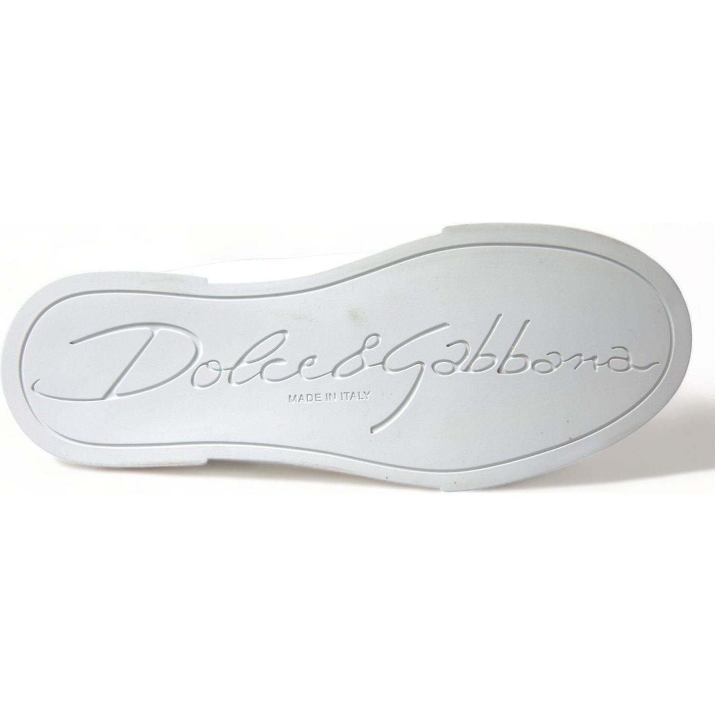 Dolce & Gabbana Chic White Portofino Leather Sneakers Dolce & Gabbana