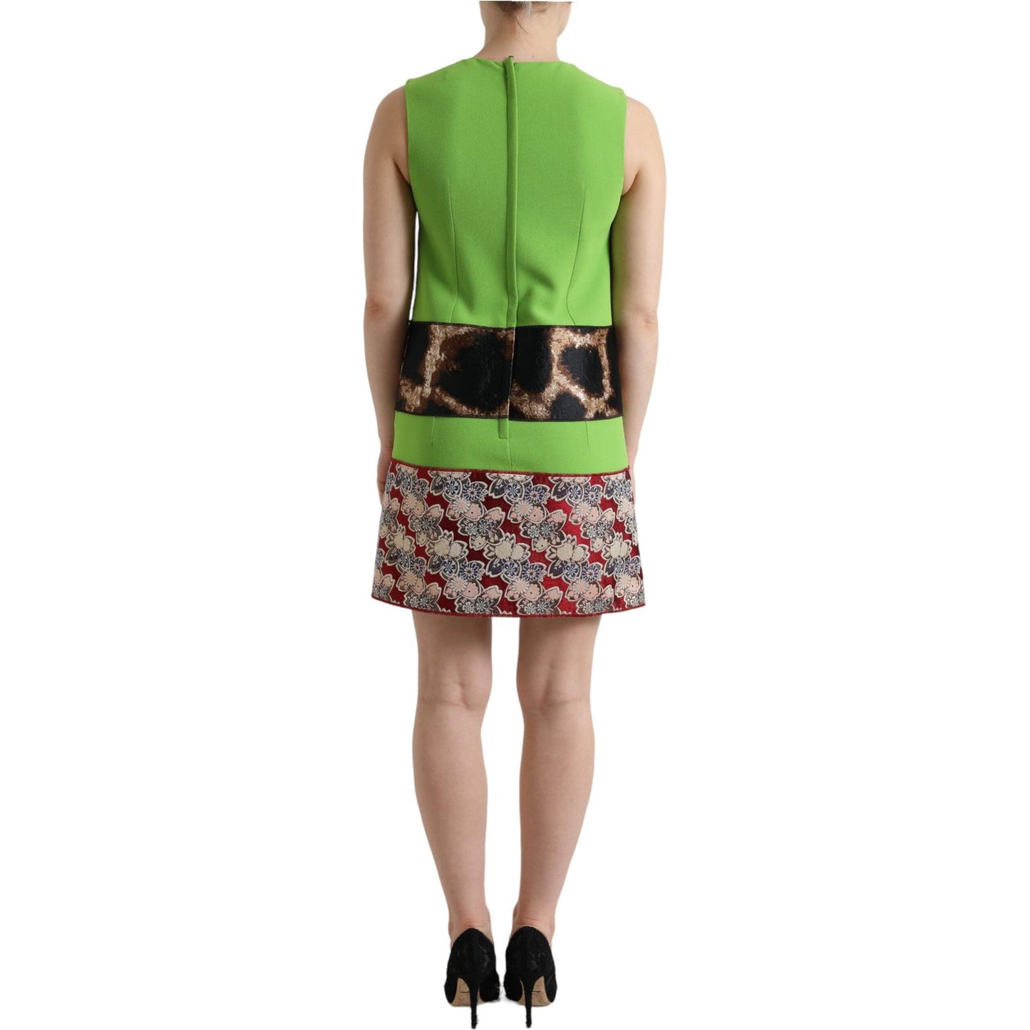 Dolce & Gabbana Chic Apple Green Shift Dress Dolce & Gabbana