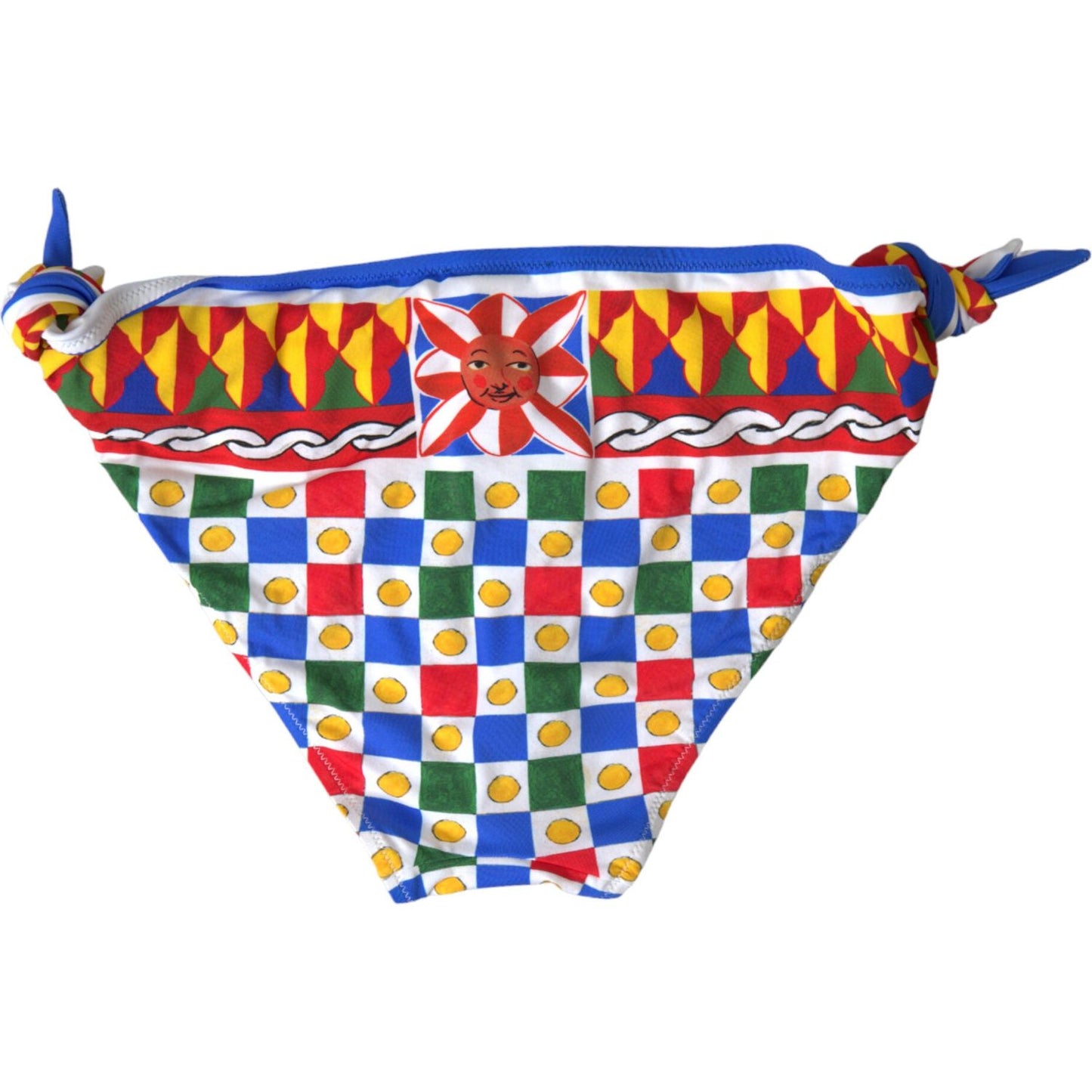 Dolce & Gabbana Multicolor Carretto Print Bikini Bottom Dolce & Gabbana