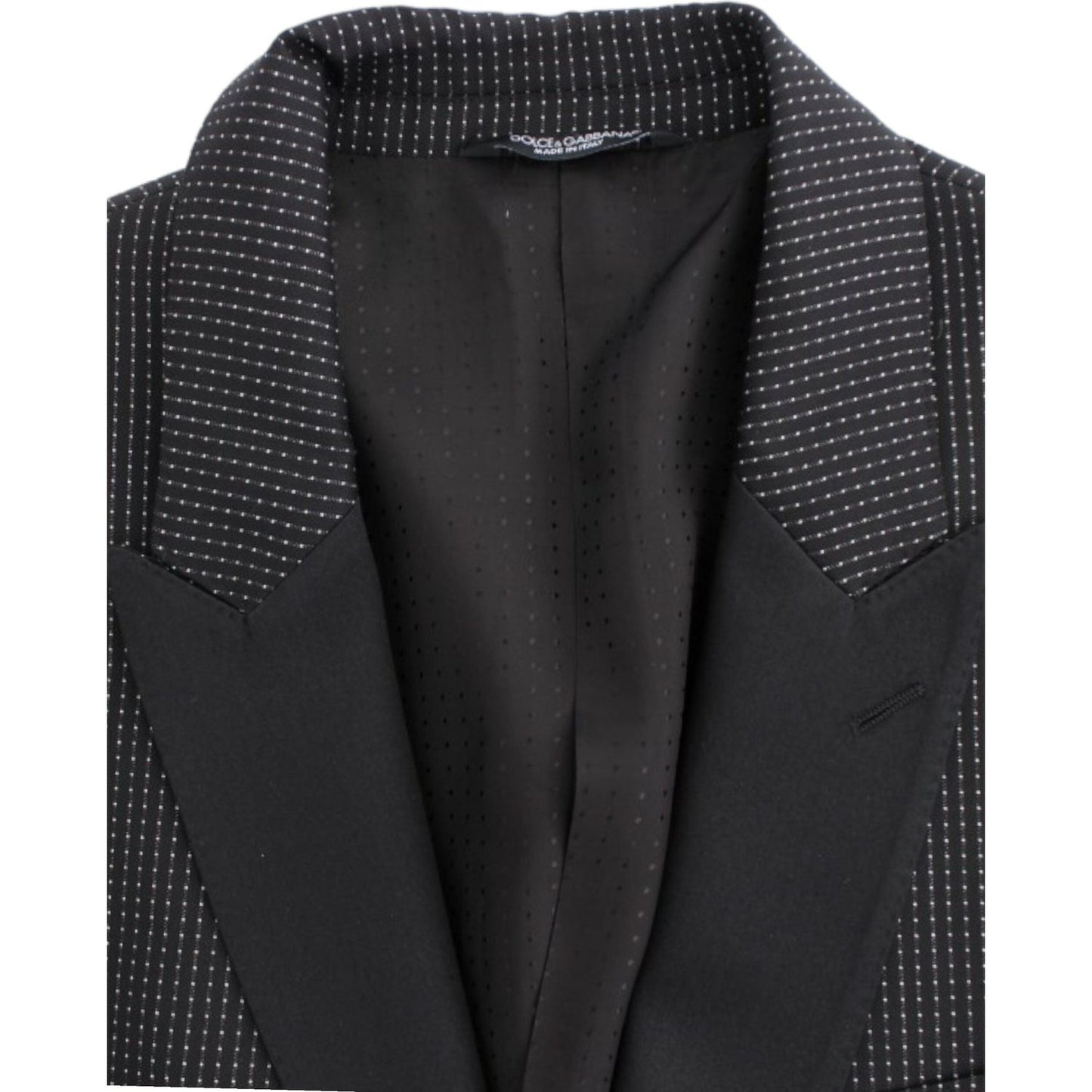 Dolce & Gabbana Black wool slim MARTINI blazer