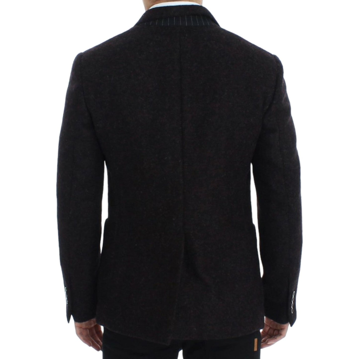 Dolce & Gabbana Bordeaux Alpaga Two-Button Blazer Jacket Dolce & Gabbana