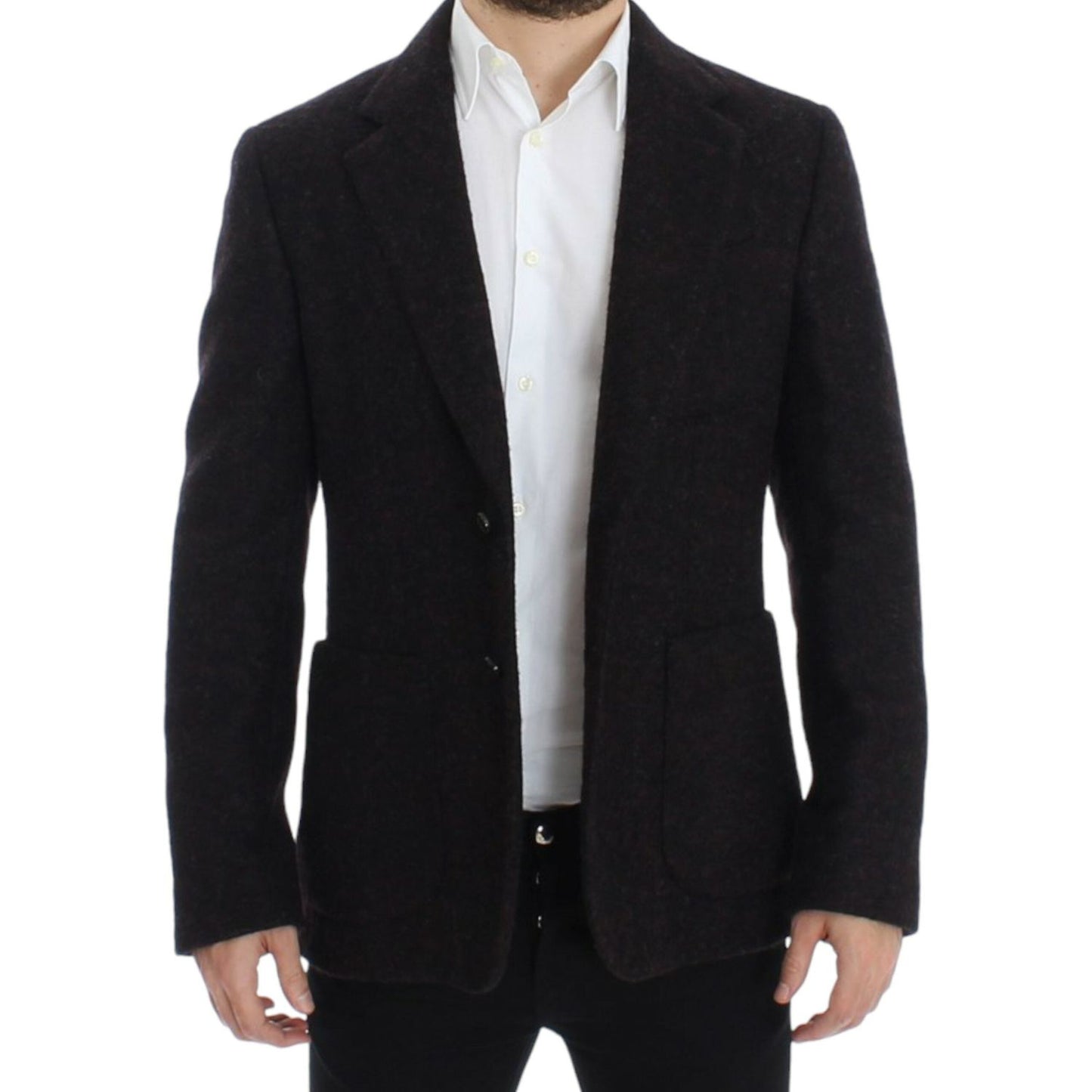 Dolce & Gabbana Bordeaux alpaga two button blazer