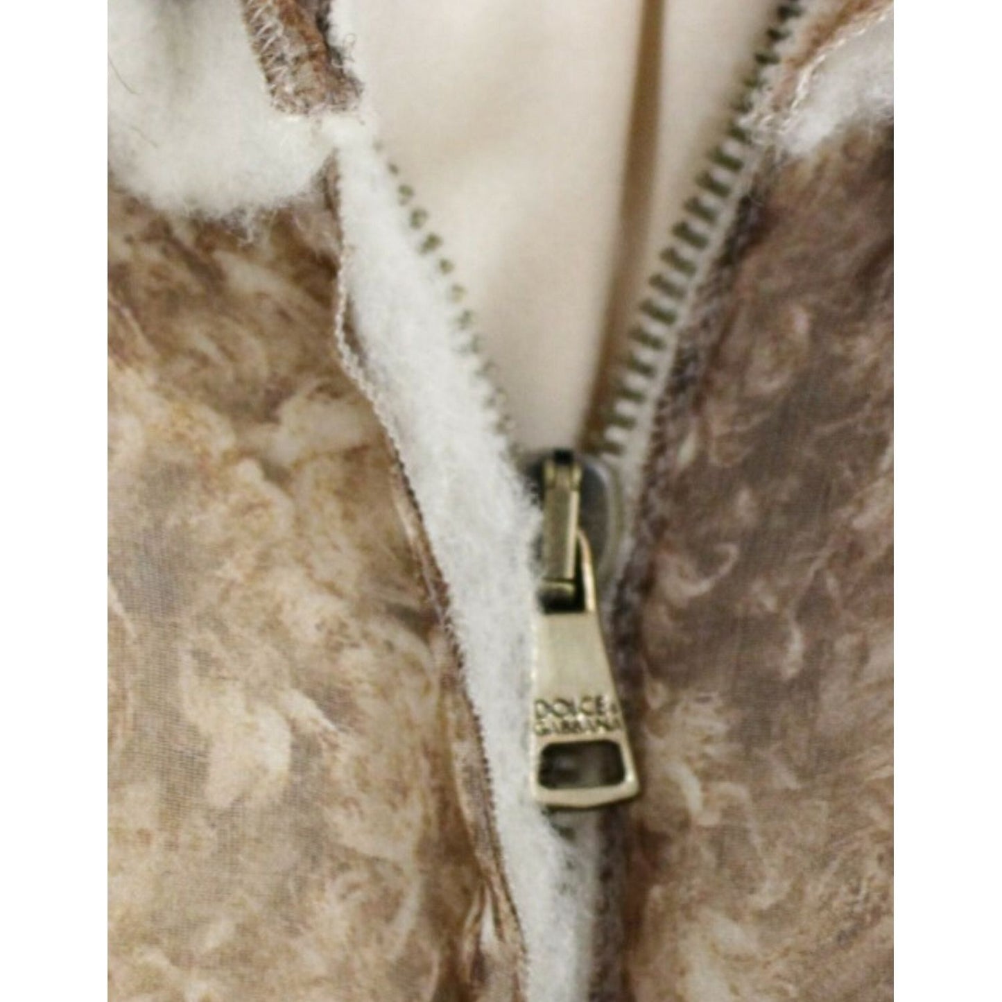 Dolce & Gabbana Brown sleeveless silk dress