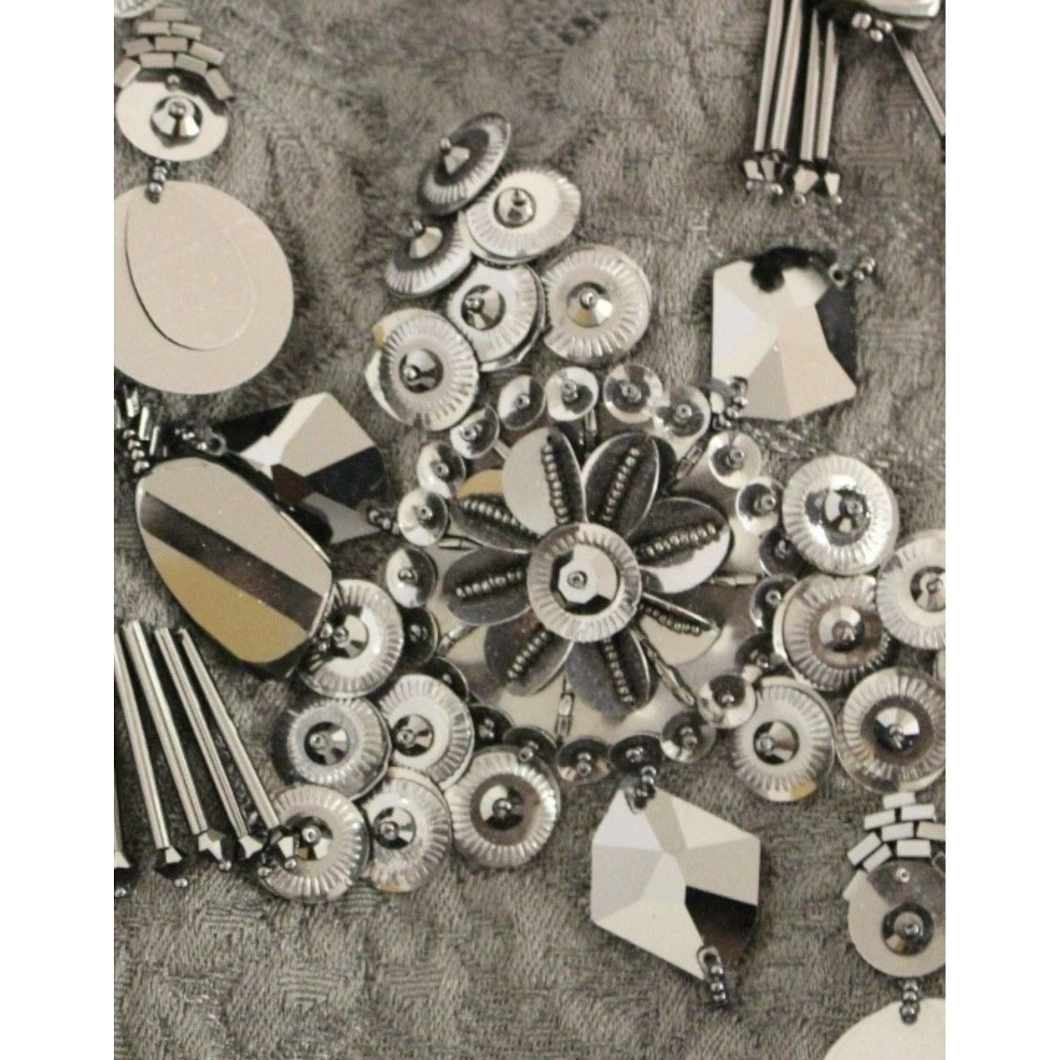 Dolce & Gabbana Black floral crystal embedded dress