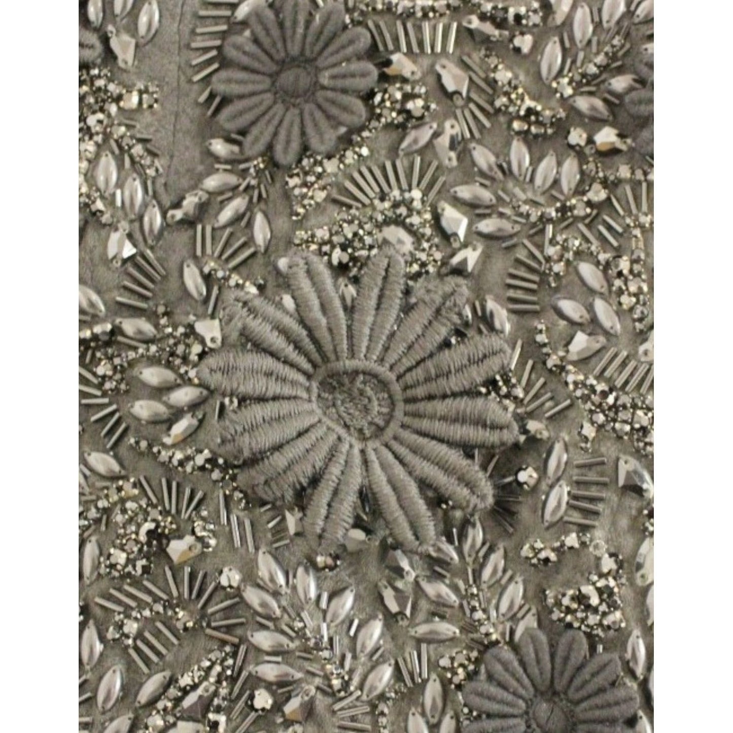 Dolce & Gabbana Black floral crystal embedded dress