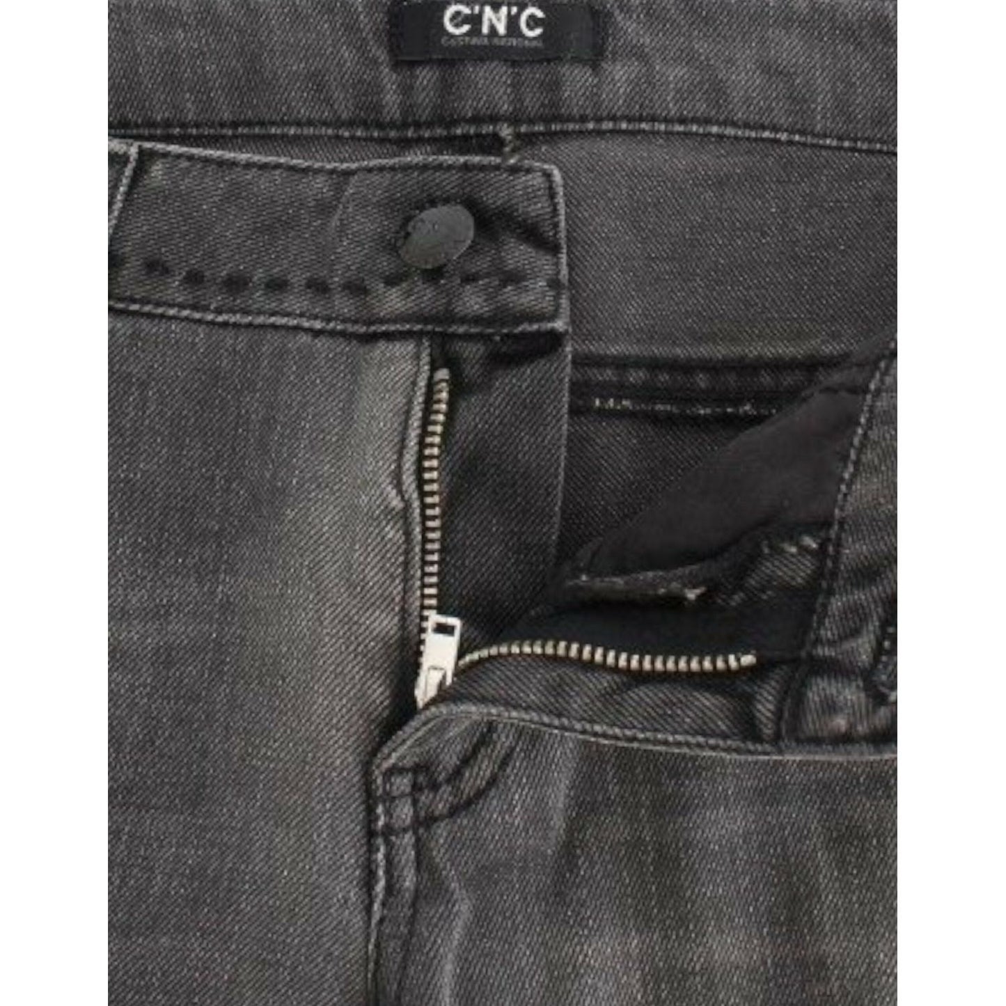 Costume National Chic Gray Straight Leg Denim Delight Costume National