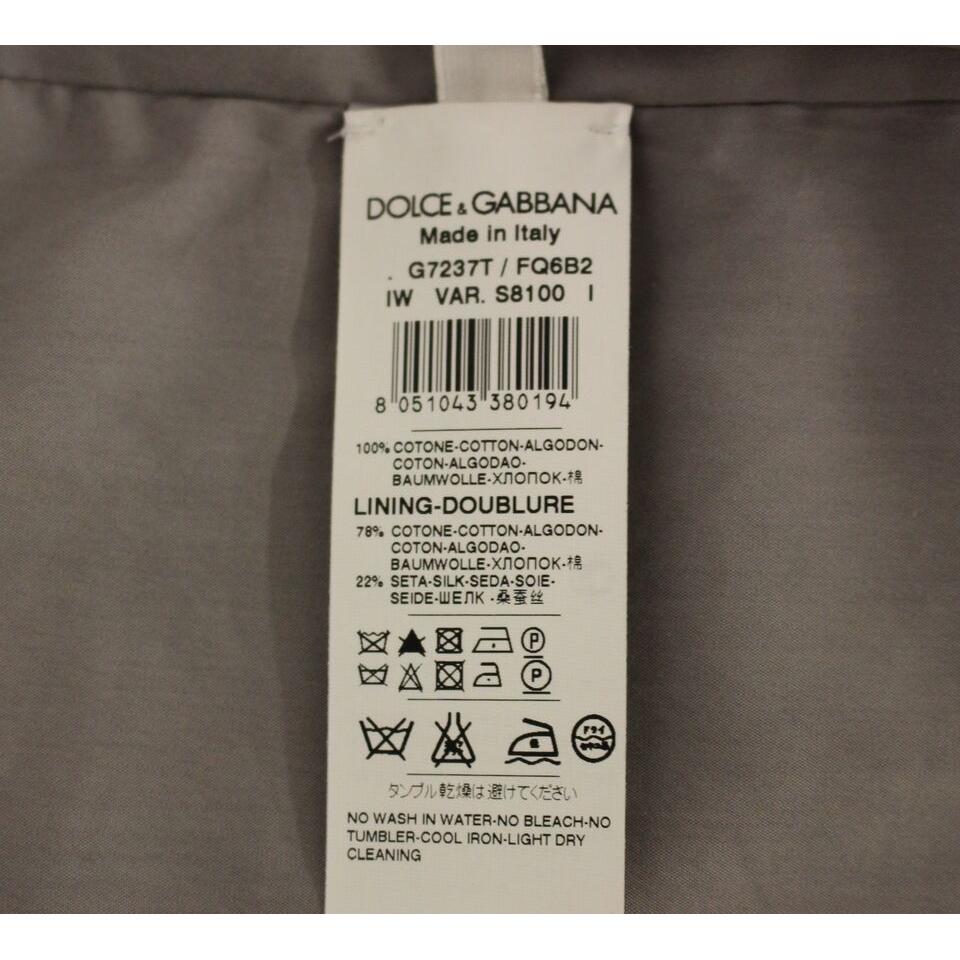 Dolce & Gabbana Elegant Gray Slim Fit Dress Vest Dolce & Gabbana