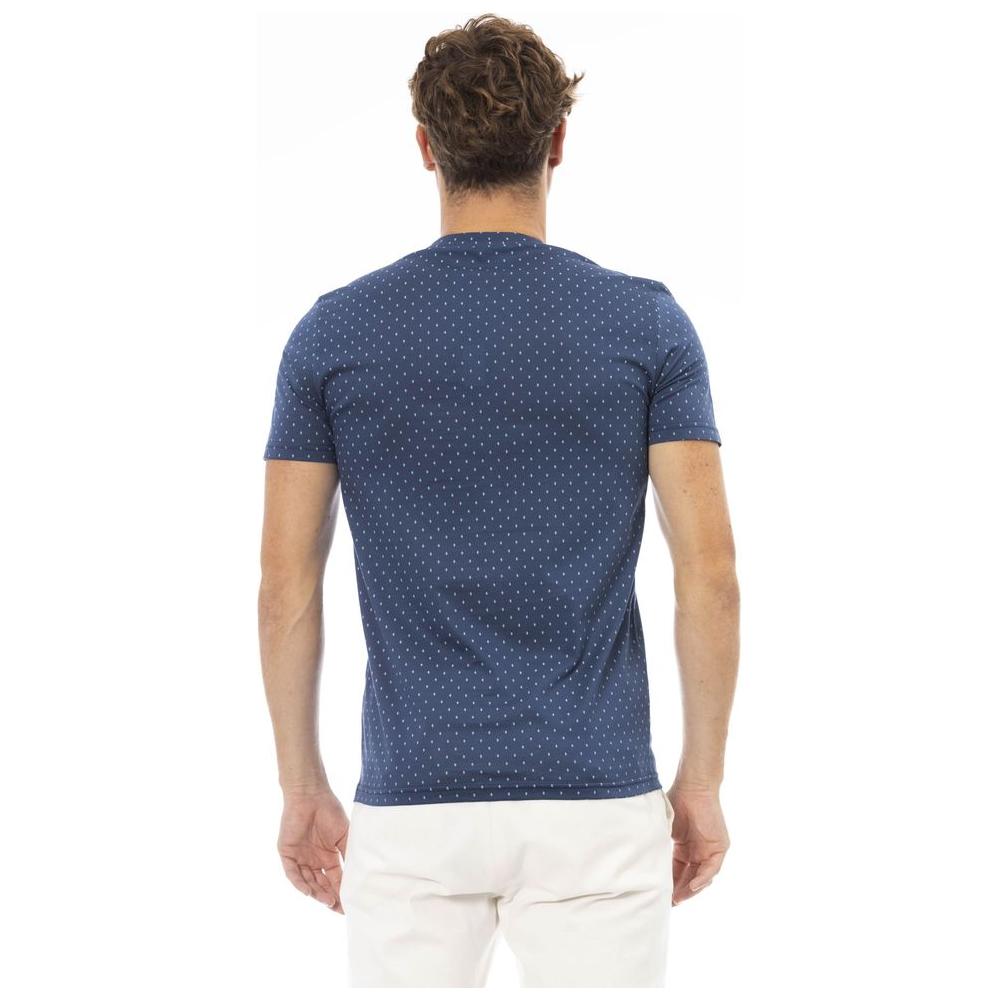 Baldinini Trend Blue Cotton Men T-Shirt Baldinini Trend