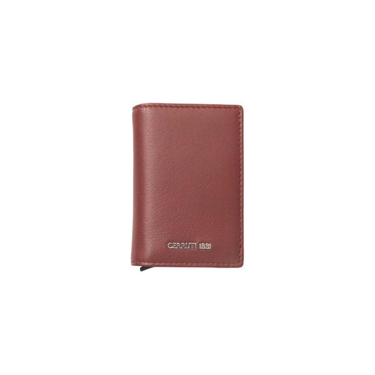 Cerruti 1881 Red Calf Leather Men Wallet Cerruti 1881