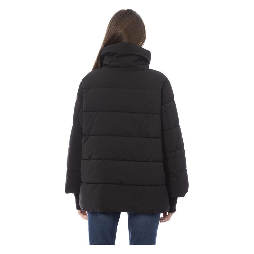 Baldinini Trend Black Polyamide Women Jacket Baldinini Trend