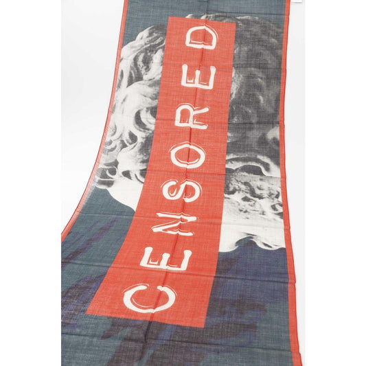 Trussardi Multicolor Wool Blend Printed Scarf Trussardi