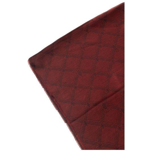 Elegant Burgundy Printed Scarf