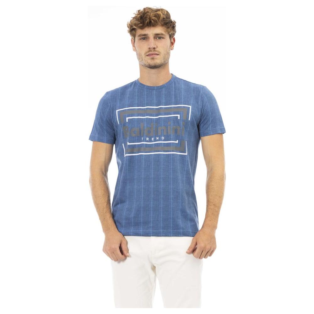 Baldinini Trend Blue Cotton Men T-Shirt