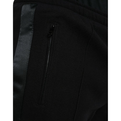 Dolce & Gabbana Black Cotton Blend Jogger Sweatpants Pants