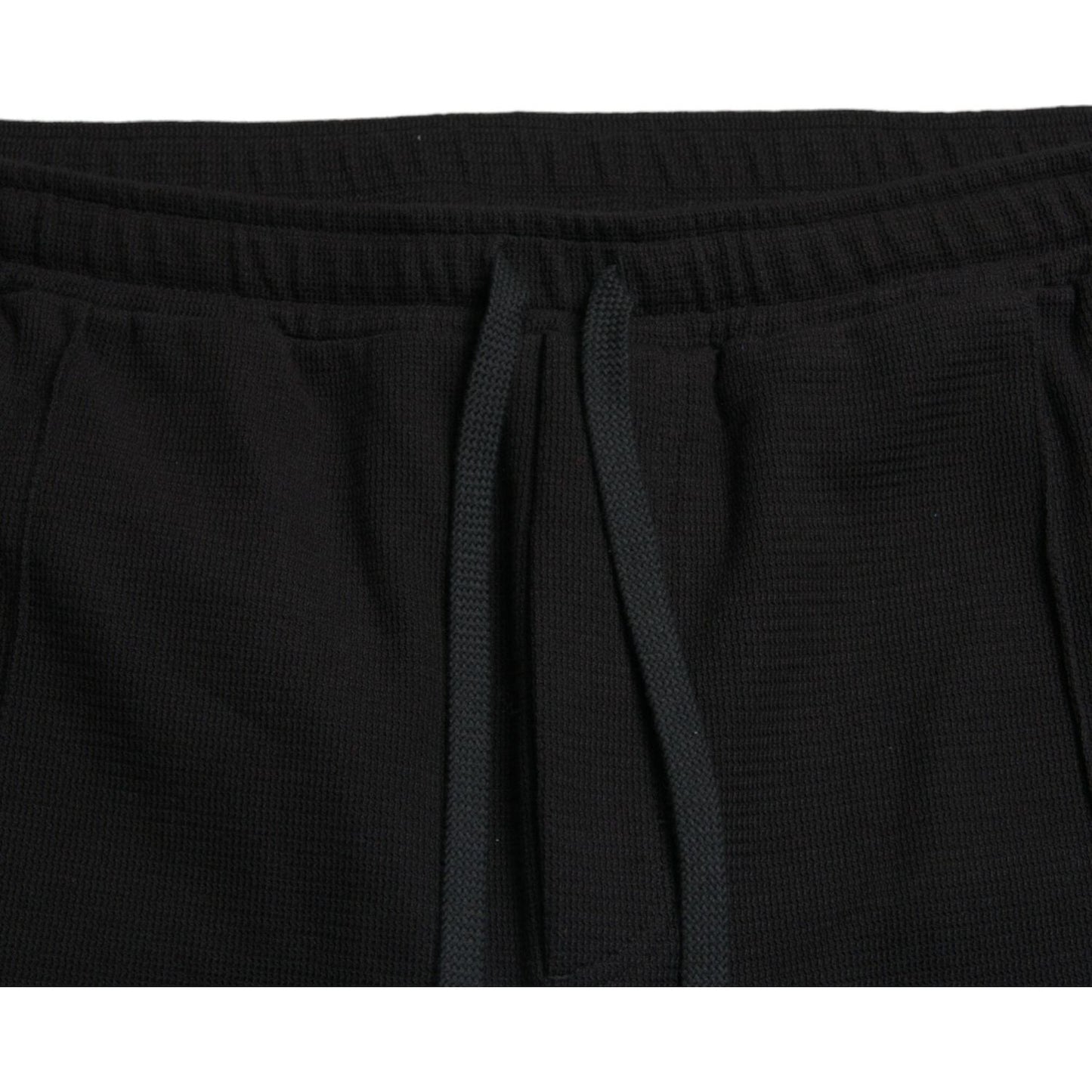 Dolce & Gabbana Elegant Black Cotton Blend Jogger Pants Dolce & Gabbana