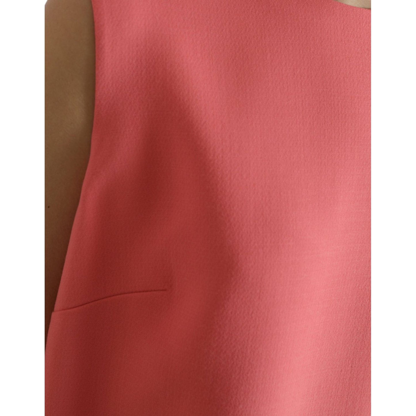 Dolce & Gabbana Chic Pink Sleeveless Shift Mini Dress Dolce & Gabbana