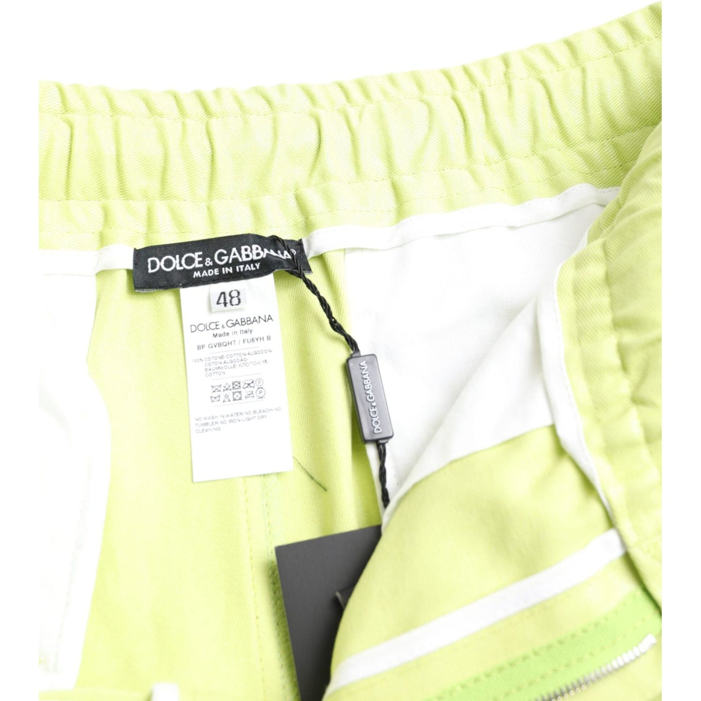 Dolce & Gabbana Chic Light Green Cotton Bermuda Shorts Dolce & Gabbana