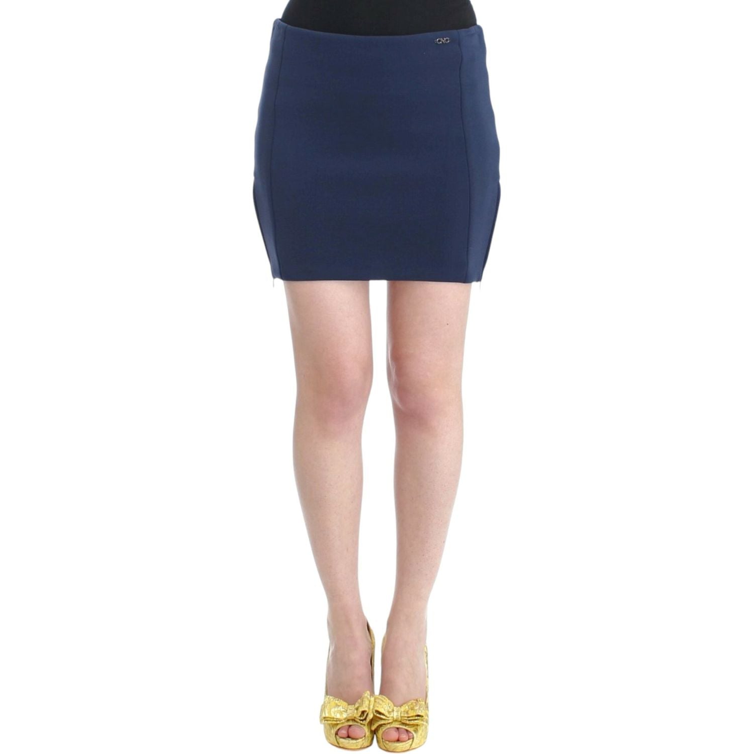 Costume National Blue nylon mini skirt