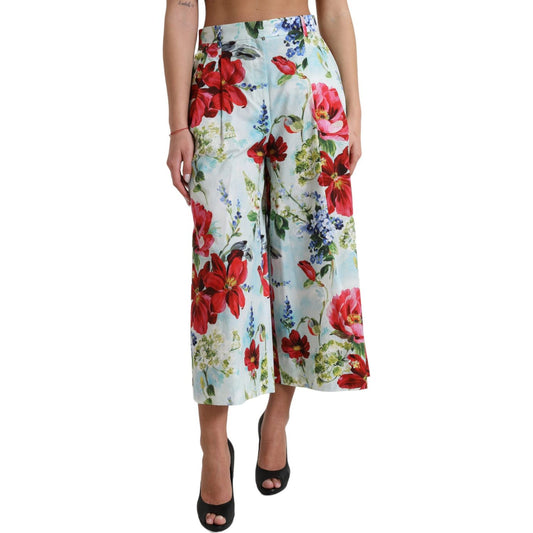 Dolce & Gabbana Floral High Waist Wide Leg Pants Dolce & Gabbana