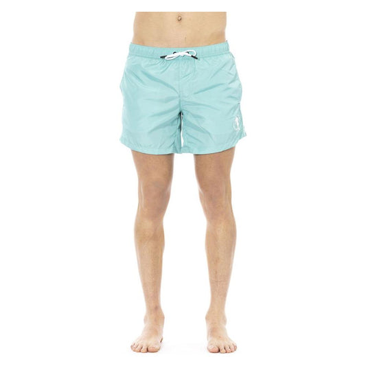 Bikkembergs Light Blue Polyester Men Swimwear