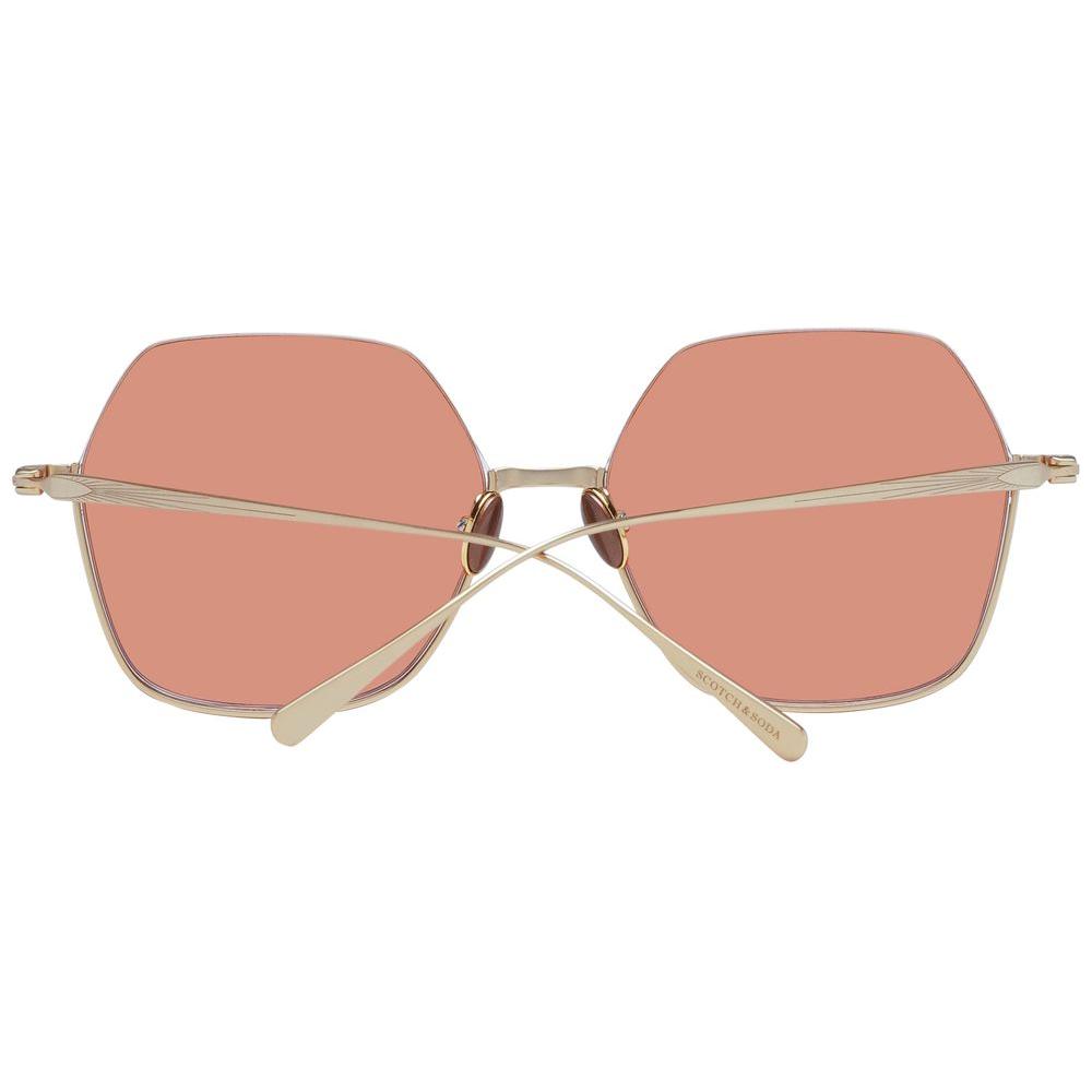 Scotch & Soda Gold Women Sunglasses Scotch & Soda