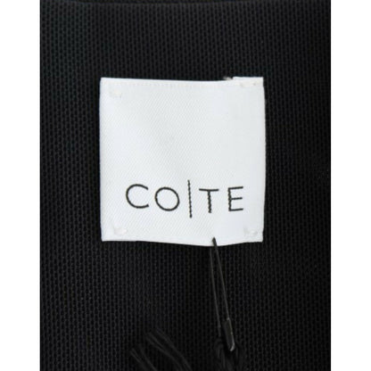 CO|TE Black short sleeve venus dress