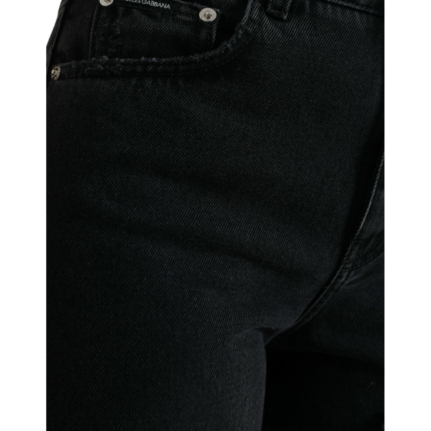 Dolce & Gabbana Elegant High-Waist Black Stretch Jeans Dolce & Gabbana