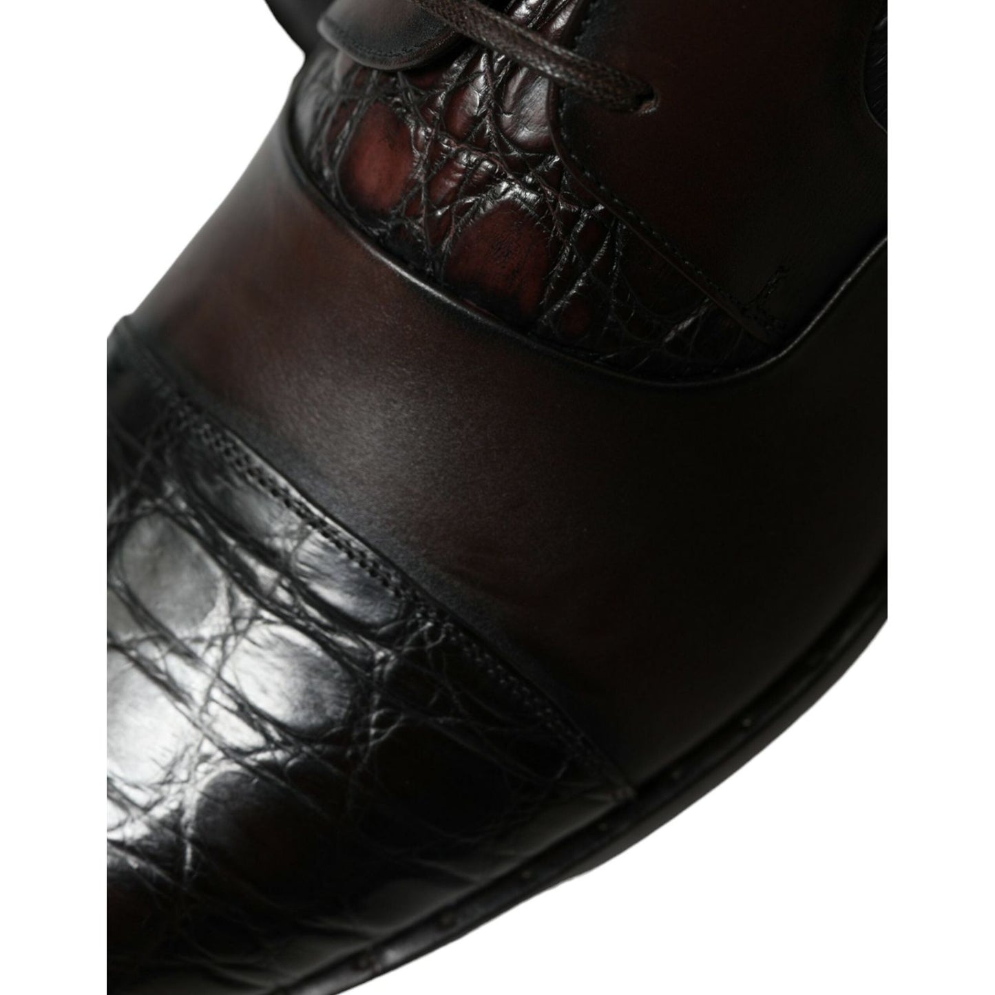 Dolce & Gabbana Elegant Brown Formal Derby Dress Shoes Dolce & Gabbana