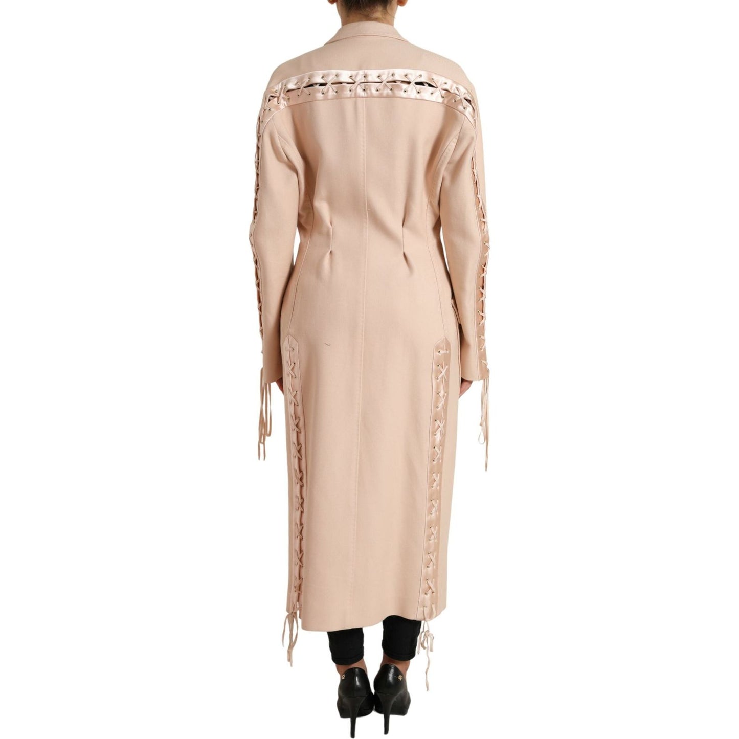 Dolce & Gabbana Elegant Beige Single-Breasted Trench Coat Dolce & Gabbana