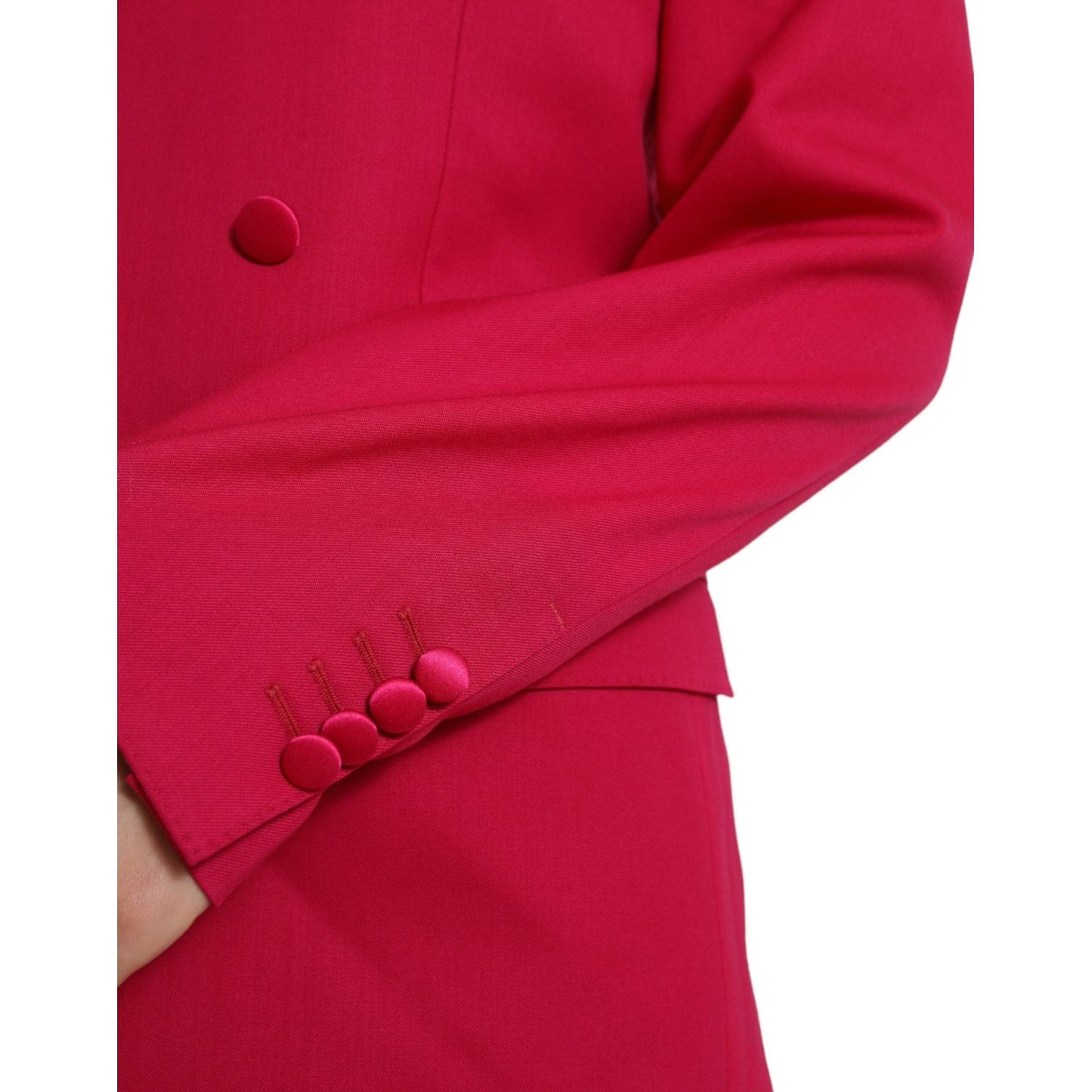 Dolce & Gabbana Elegant Red Slim Fit 3 Piece Martini Suit