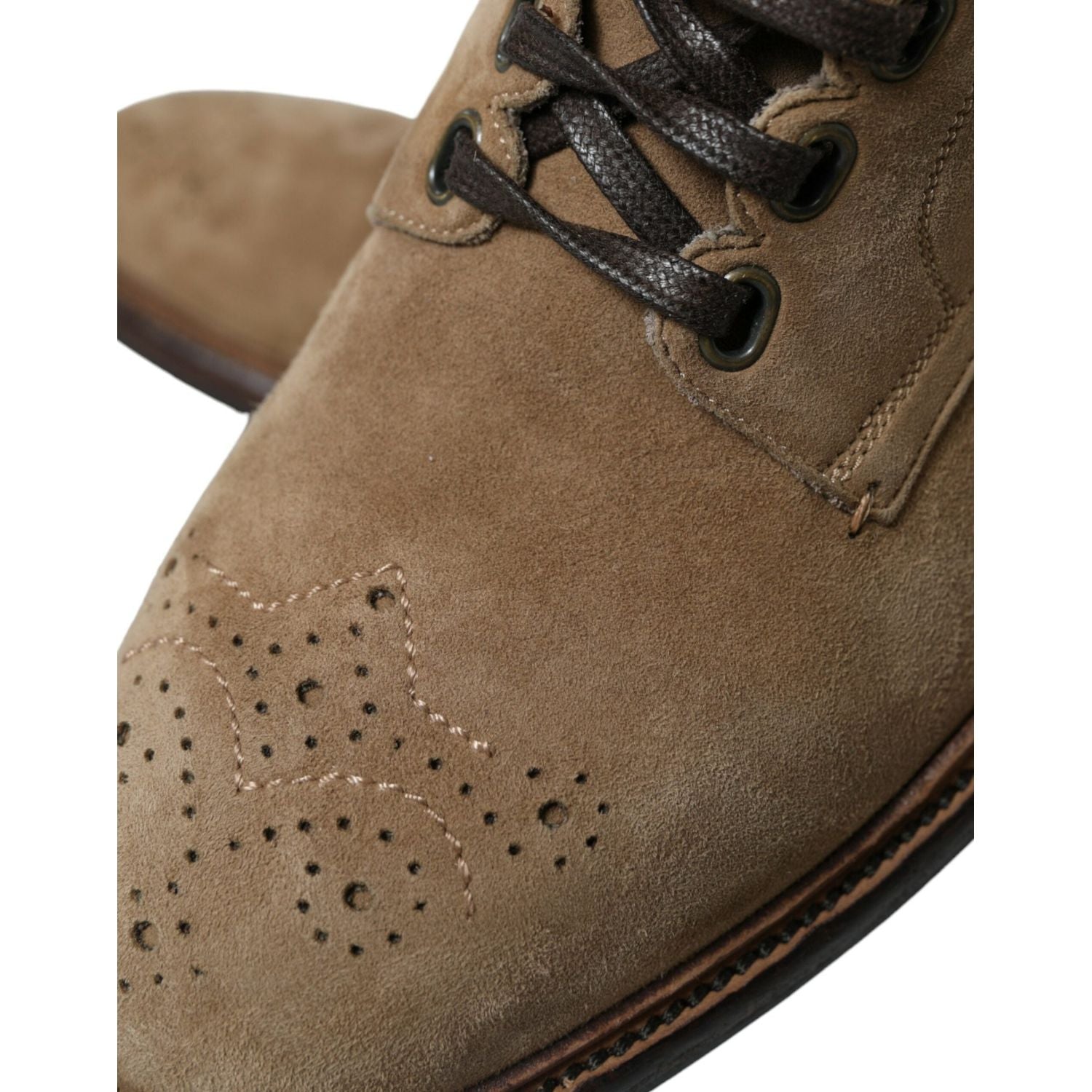 حذاء أنيق من الجلد برباط للكاحل من دولتشي آند غابانا