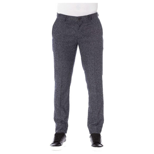 Trussardi Sleek Black Designer Trousers Trussardi