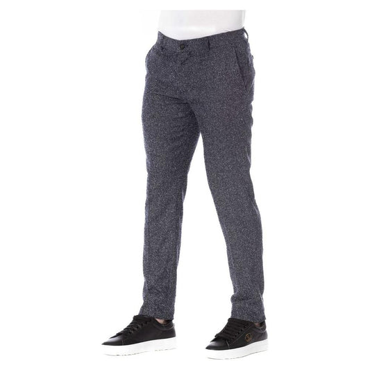 Trussardi Sleek Black Designer Trousers Trussardi