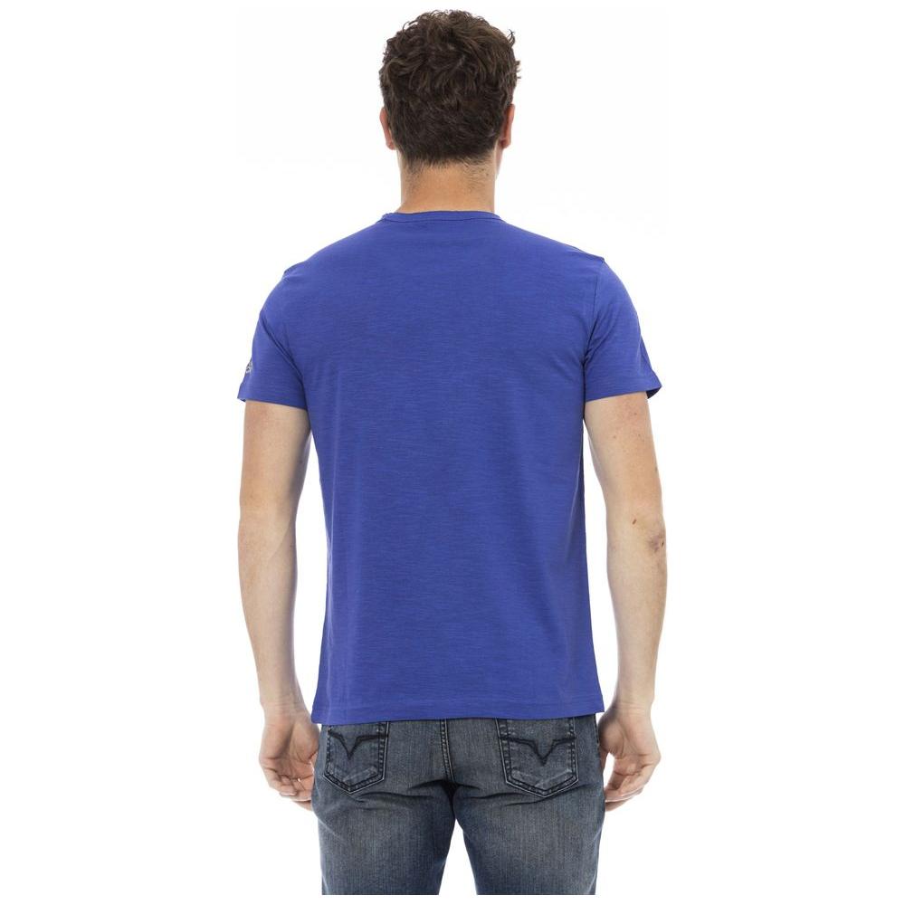 Trussardi Action Blue Cotton Men T-Shirt Trussardi Action