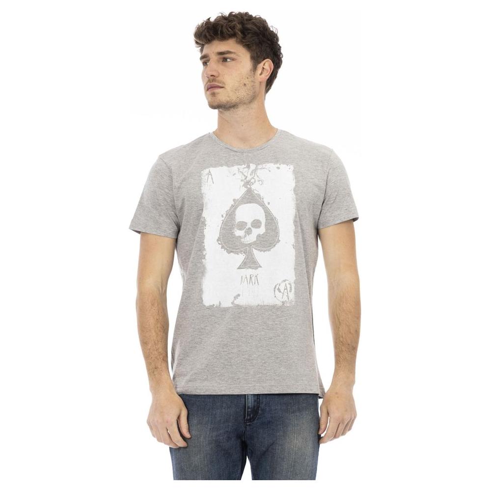 Trussardi Action Gray Cotton Men T-Shirt