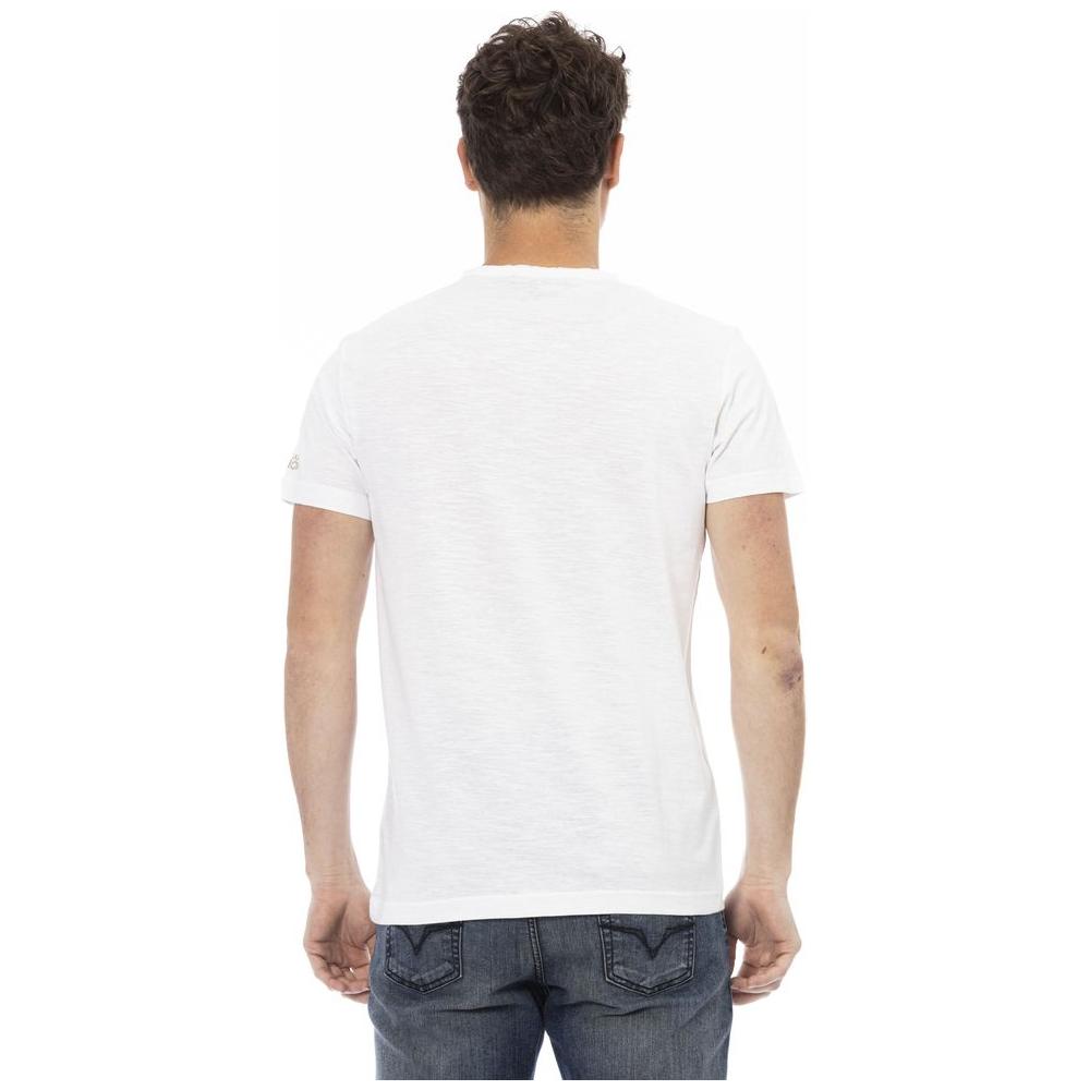 Trussardi Action White Cotton Men T-Shirt Trussardi Action