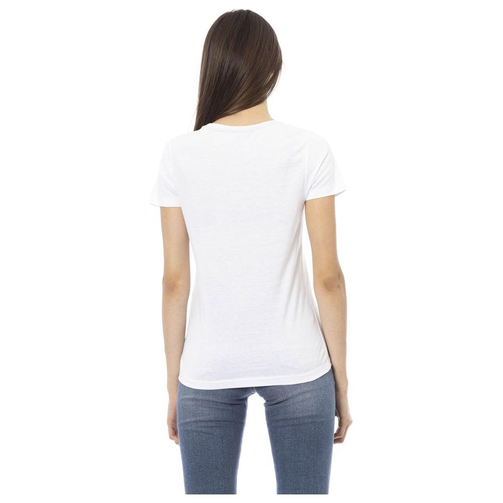 Trussardi Action White Cotton Women Top Trussardi Action