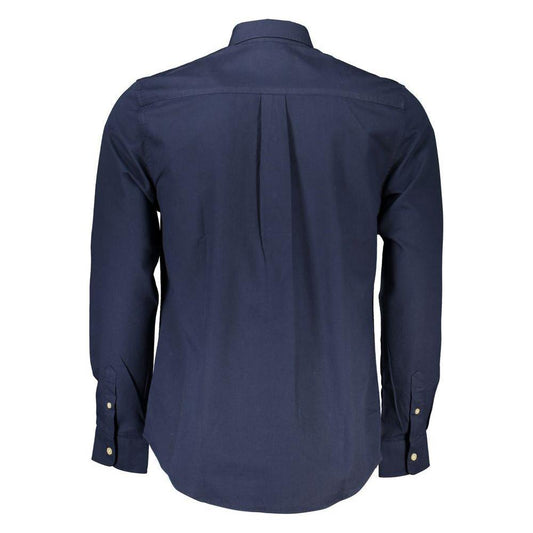 North Sails Blue Cotton Men Shirt North Sails