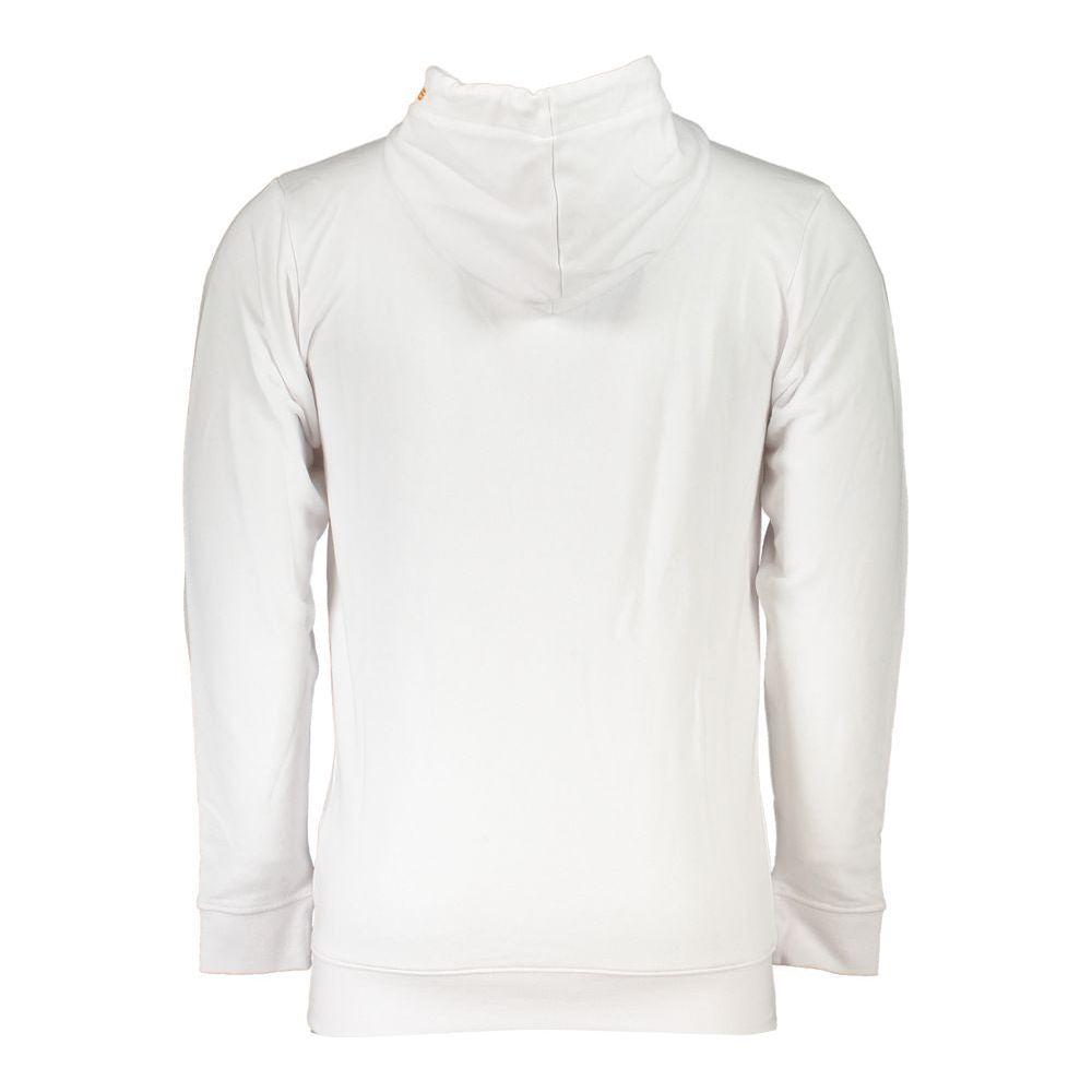 Cavalli Class White Cotton Mens Hooded Sweater Cavalli Class