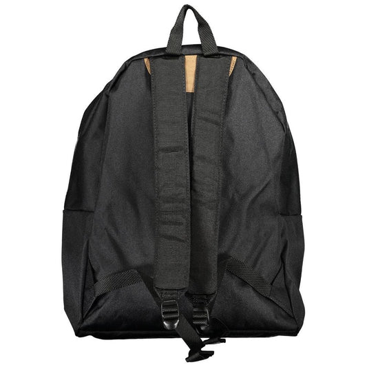 Napapijri Black Cotton Men Backpack Napapijri