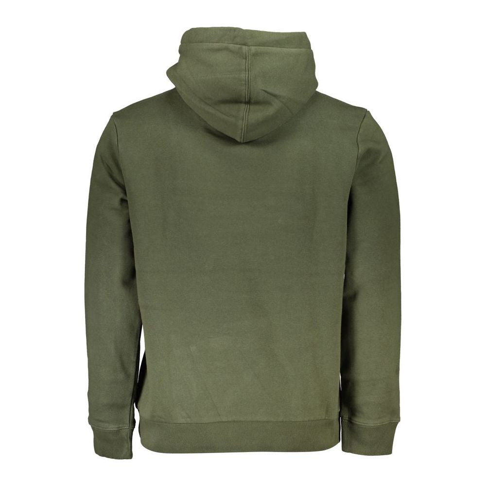 Napapijri Green Cotton Men Sweater Napapijri